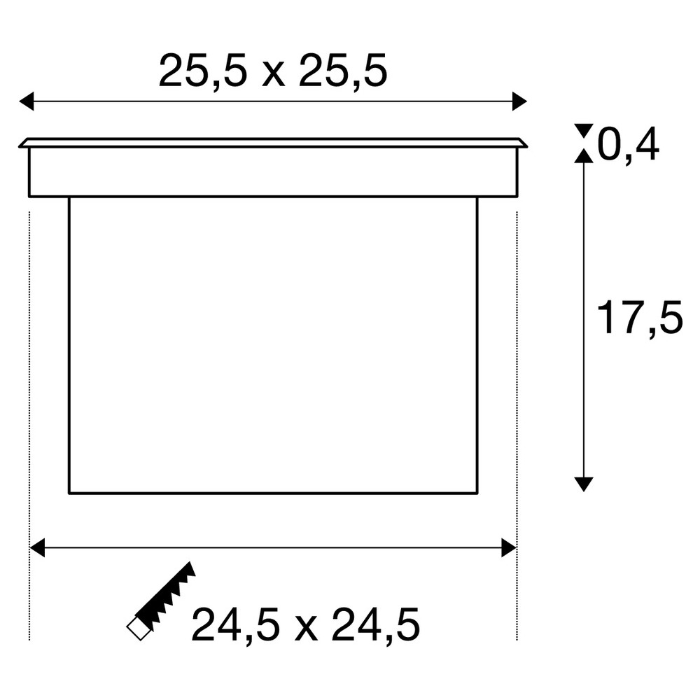 Slv DASAR® 255 EL eckig 3000K IP67 edelstahl Pic_3