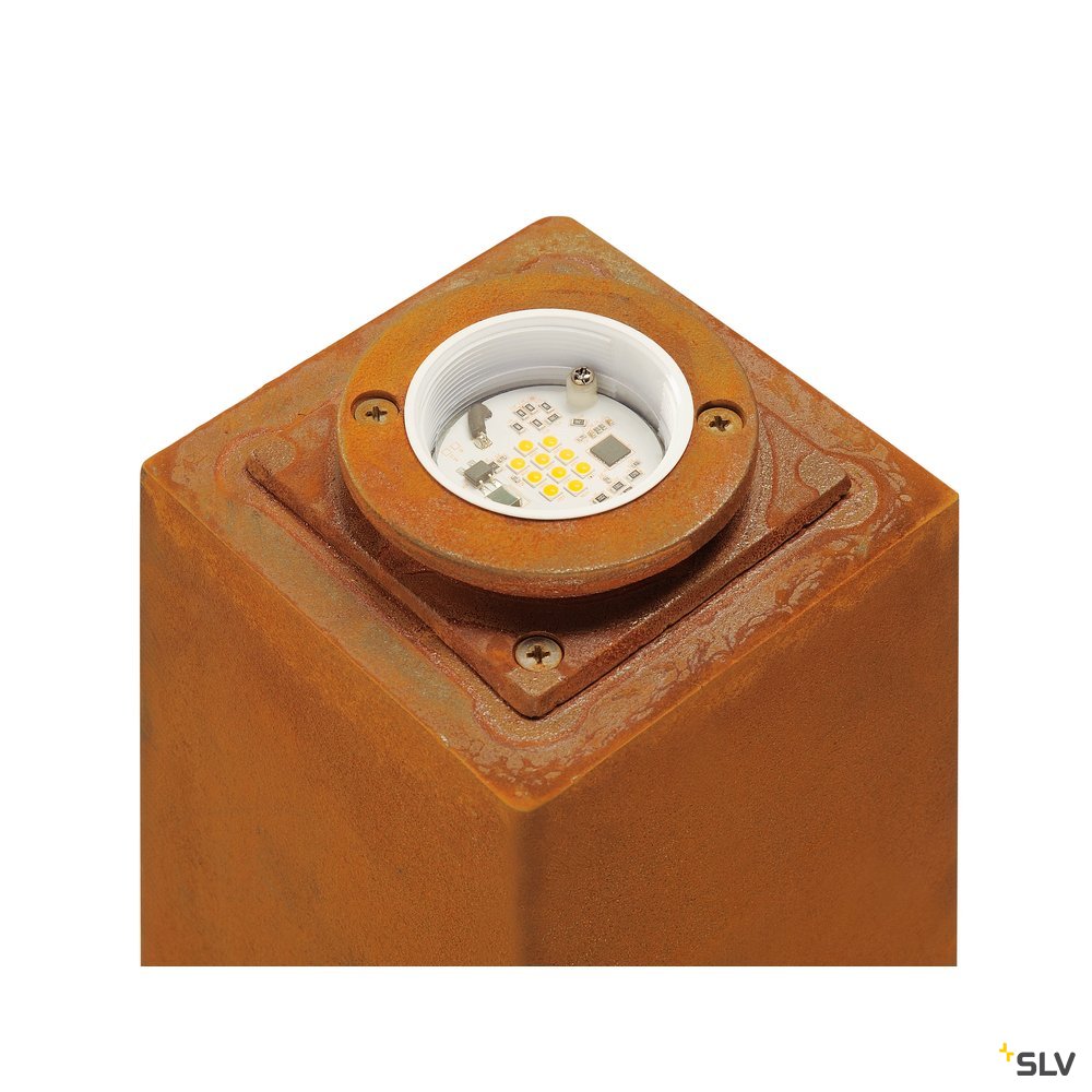 Slv RUSTY® 40 Pole eckig 3000K IP55 rost Pic_3