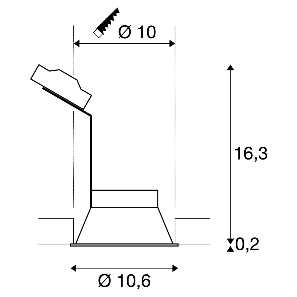 Slv HORN DL single QPAR51 oval weiß Pic_2