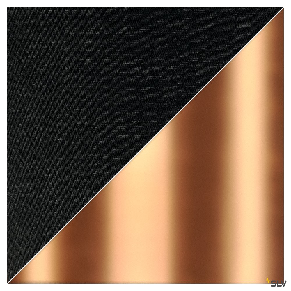 Slv FENDA Schirm Ø 30cm rund schwarz/kupfer Pic_1