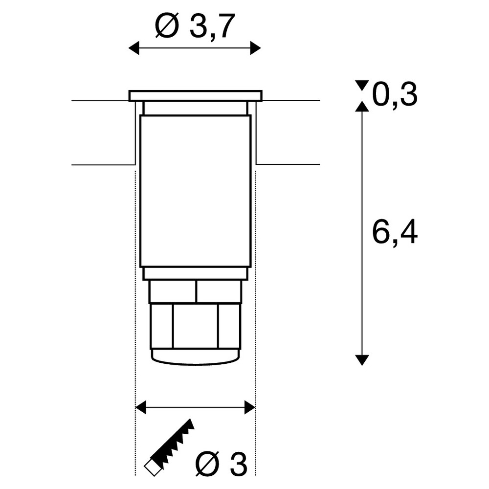 Slv DASAR® 370 EL rund 3000K IP67 Pic_3