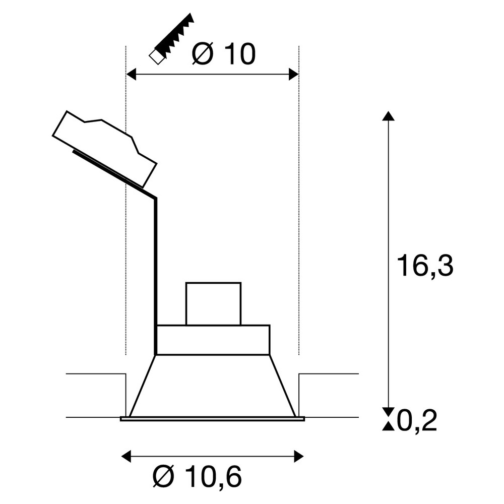 Slv HORN DL single QPAR51 schwarz Pic_3