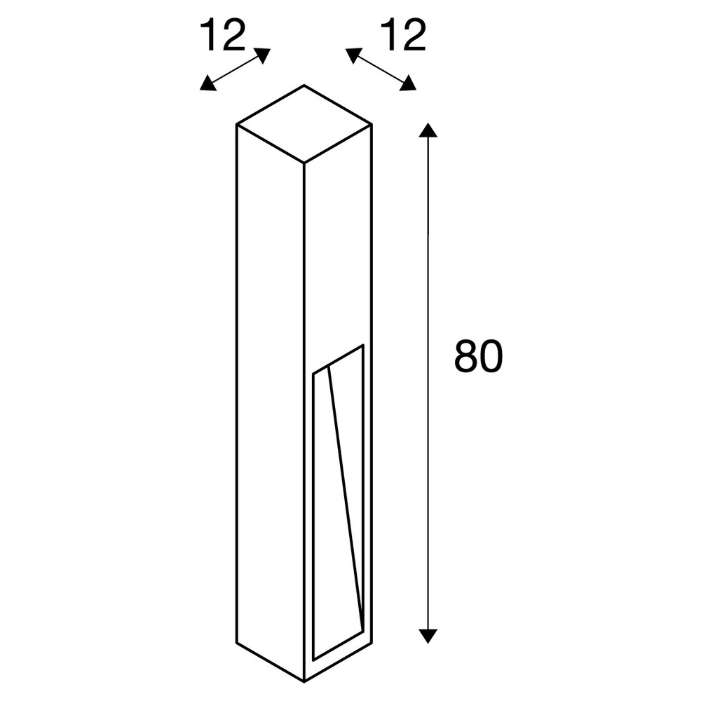 Slv RUSTY® SLOT 80 Pole 3000K IP55 rost Pic_2