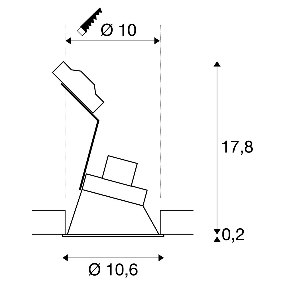 Slv HORN DL single asymmetr. QPAR51 schwarz Pic_2