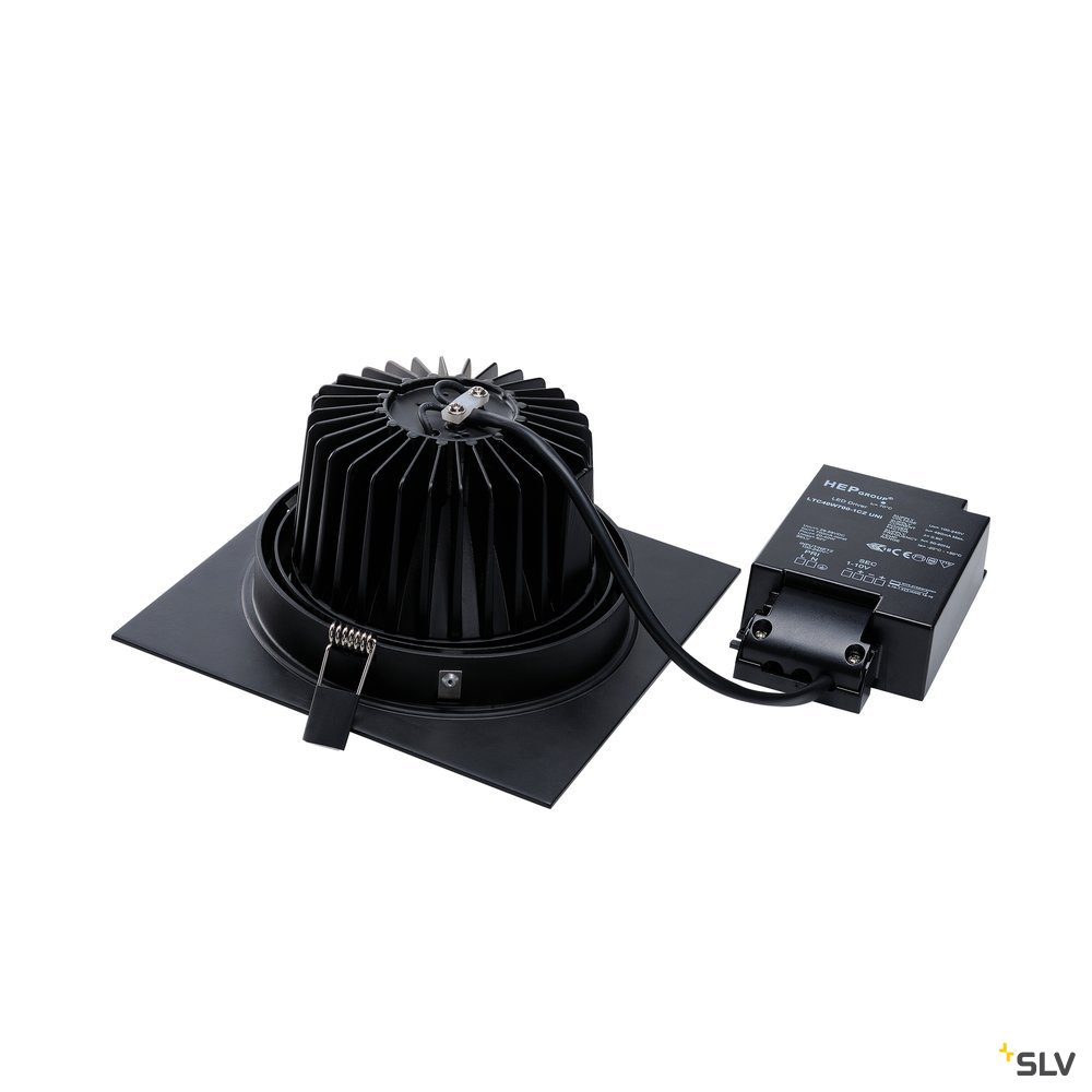 SLV ELEKTRONIK GMBH NEW TRIA 150 DL eckig 1-10V 2700K schw. Pic_4
