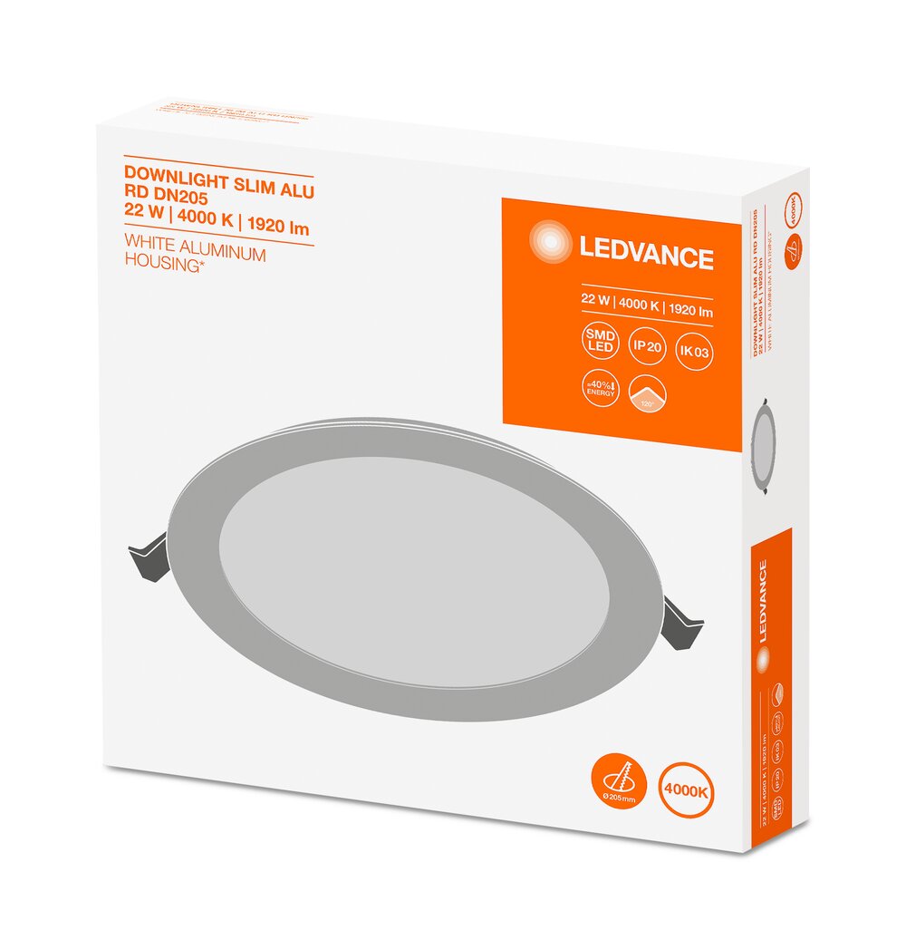 LEDVANCE GMBH DL SLIM ALU DN 205 22 W 4000 K WT Pic_3
