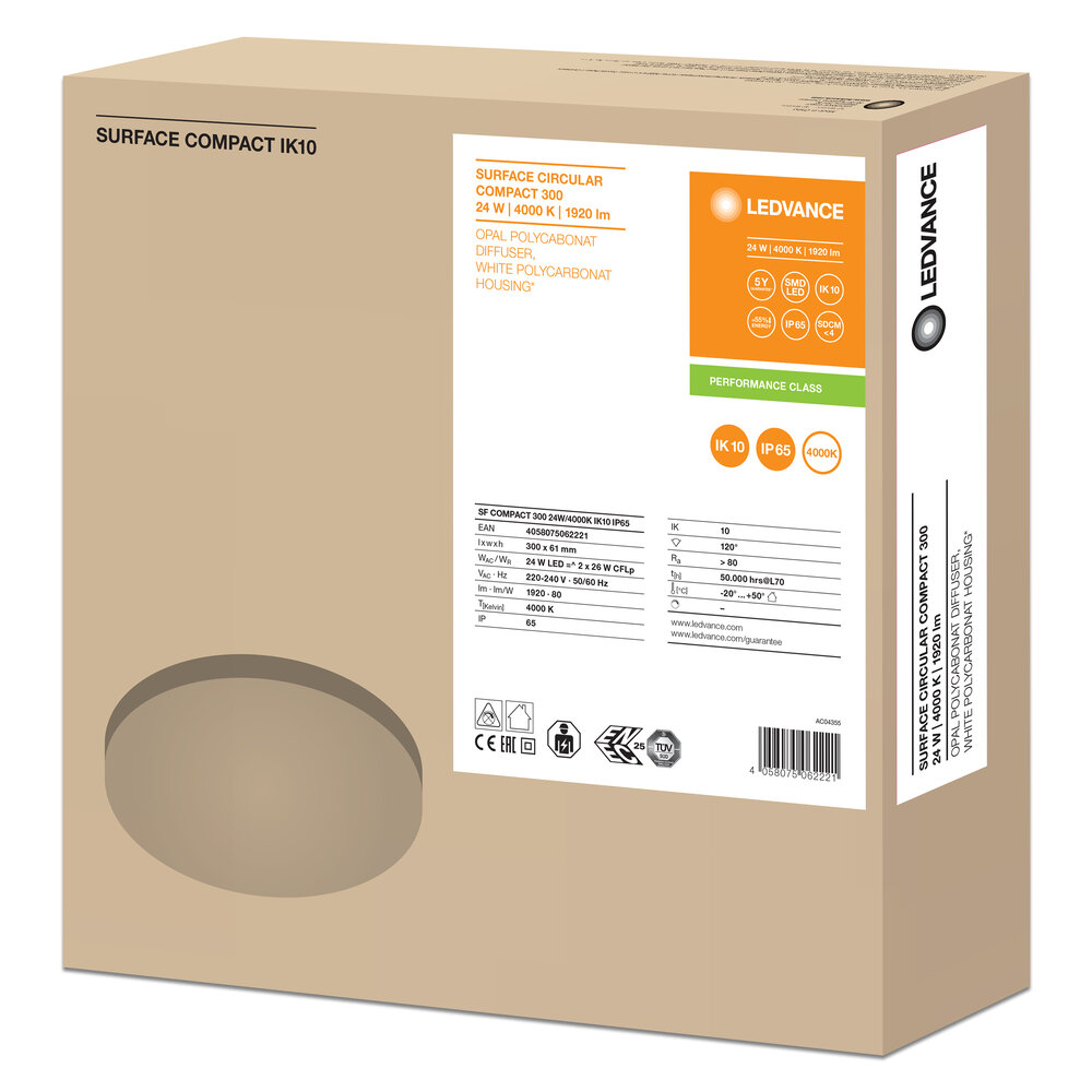 Ledvance SF COMPACT IK10 300 24 W 4000 K IP65 WT Pic_5