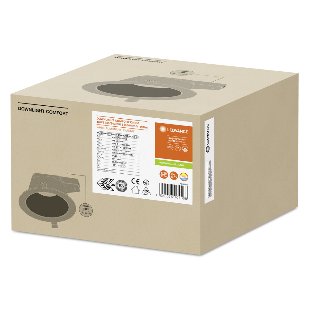 Ledvance DL COMFORT DN 130 13 W 3CCT IP54 WT Pic_5