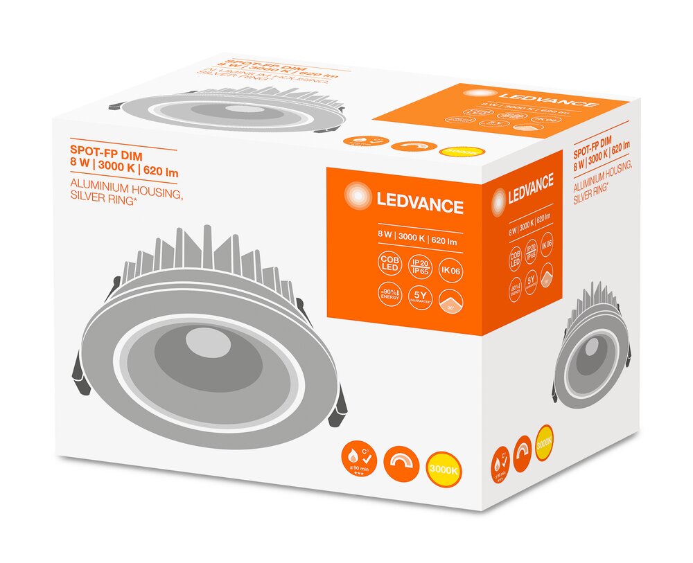 LEDVANCE GMBH SPOT FP FIX DIM 8 W 3000 K IP65/IP20 SI Pic_5