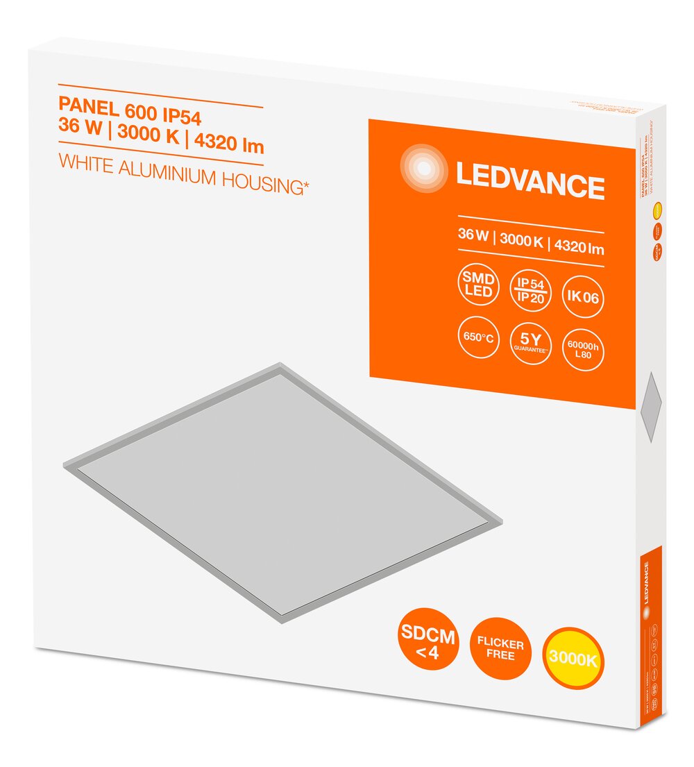 LEDVANCE GMBH PANEL 600 36 W 3000 K OP IP54 WT Pic_5
