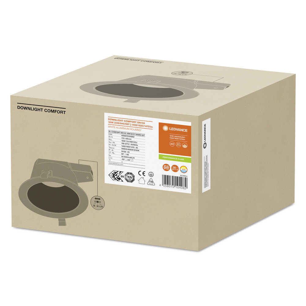 LEDVANCE GMBH DL COMFORT DN 155 18 W 3CCT IP54 WT Pic_2