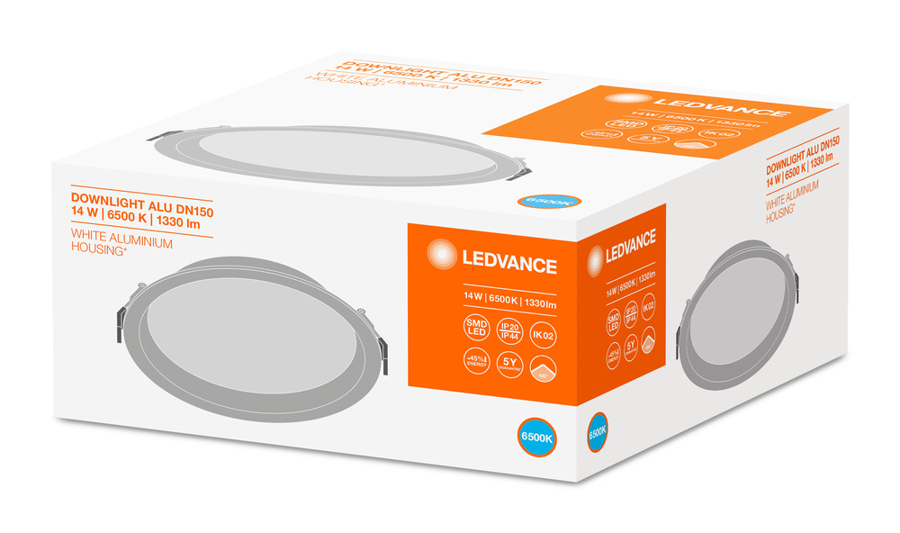 LEDVANCE GMBH DL ALU DN 150 14W 6500 K IP44/IP20 WT Pic_3