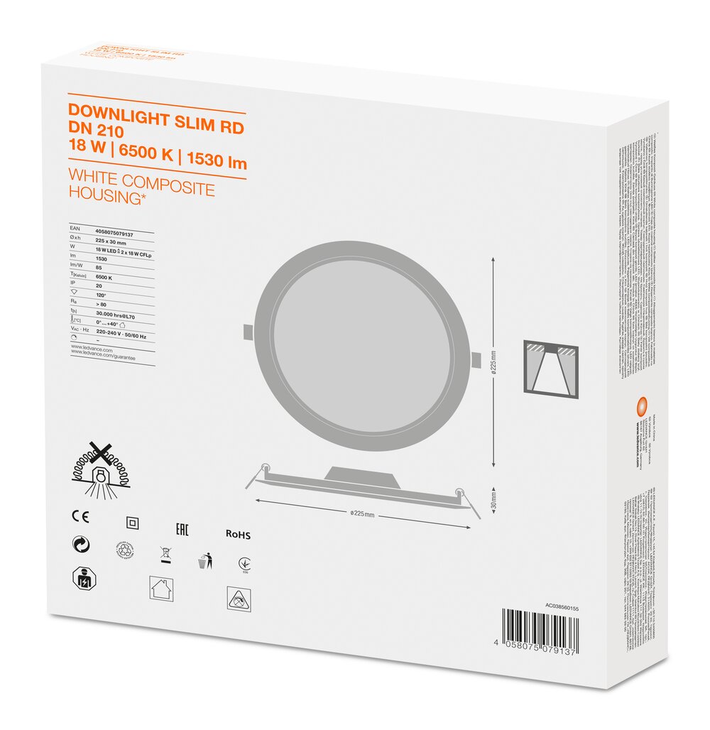Ledvance DL SLIM DN   210 18 W 6500 K WT Pic_5