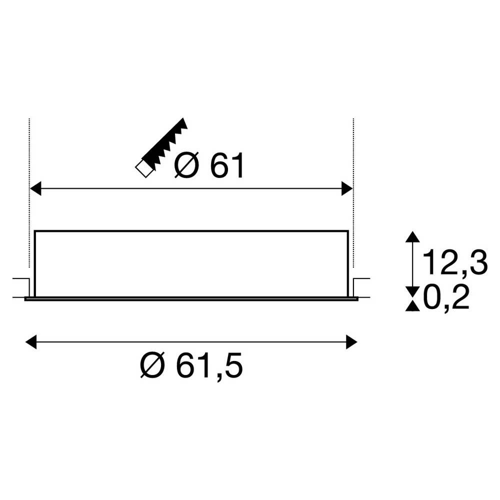SLV ELEKTRONIK GMBH MEDO 60 EL Einbaurahmen CCT weiß Pic_4