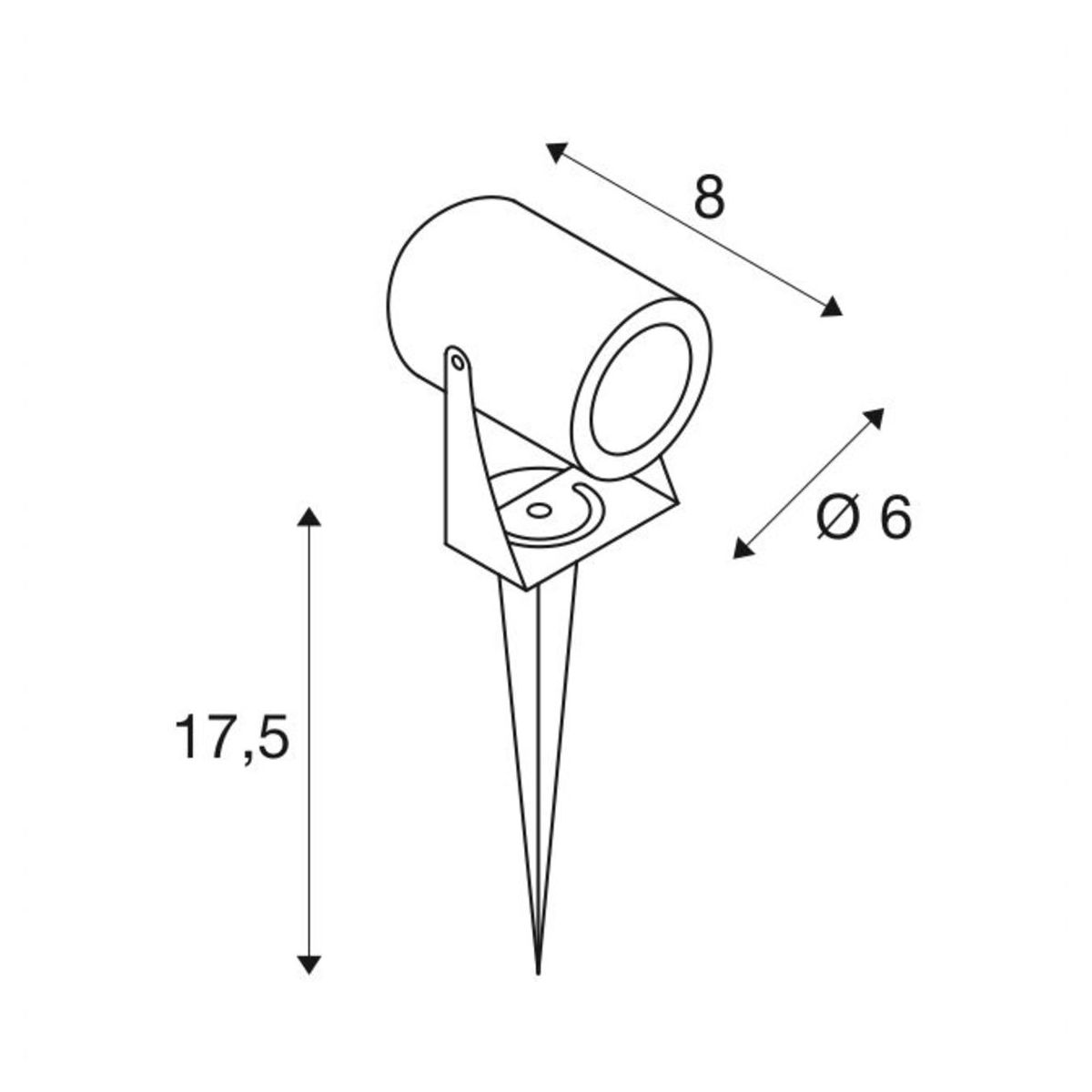 Slv LED SPIKE 3000K IP55 rost Pic_4