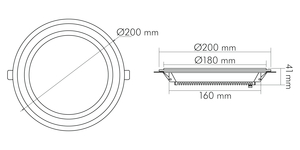 Nobile Licht LED Glas Panel 200 R 350mA Pic_5