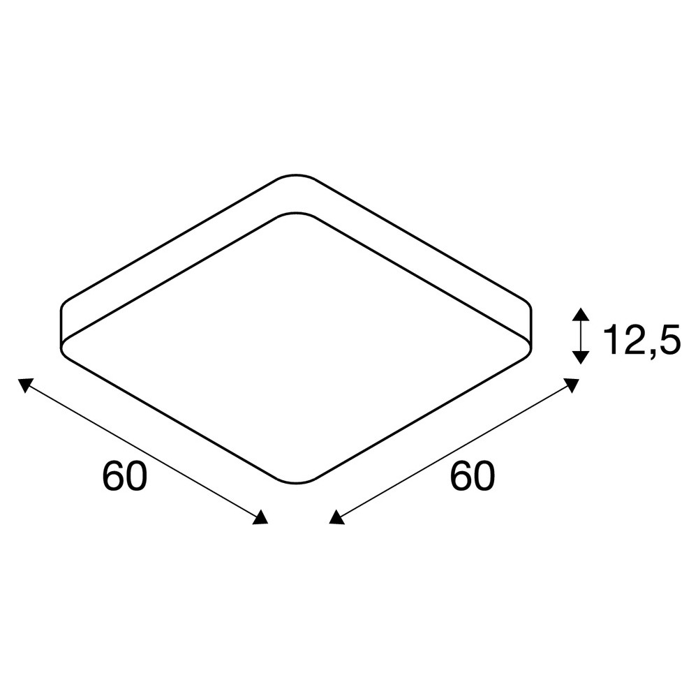 SLV ELEKTRONIK GMBH MEDO 60 CL eckig DALI 3000K weiß Pic_4