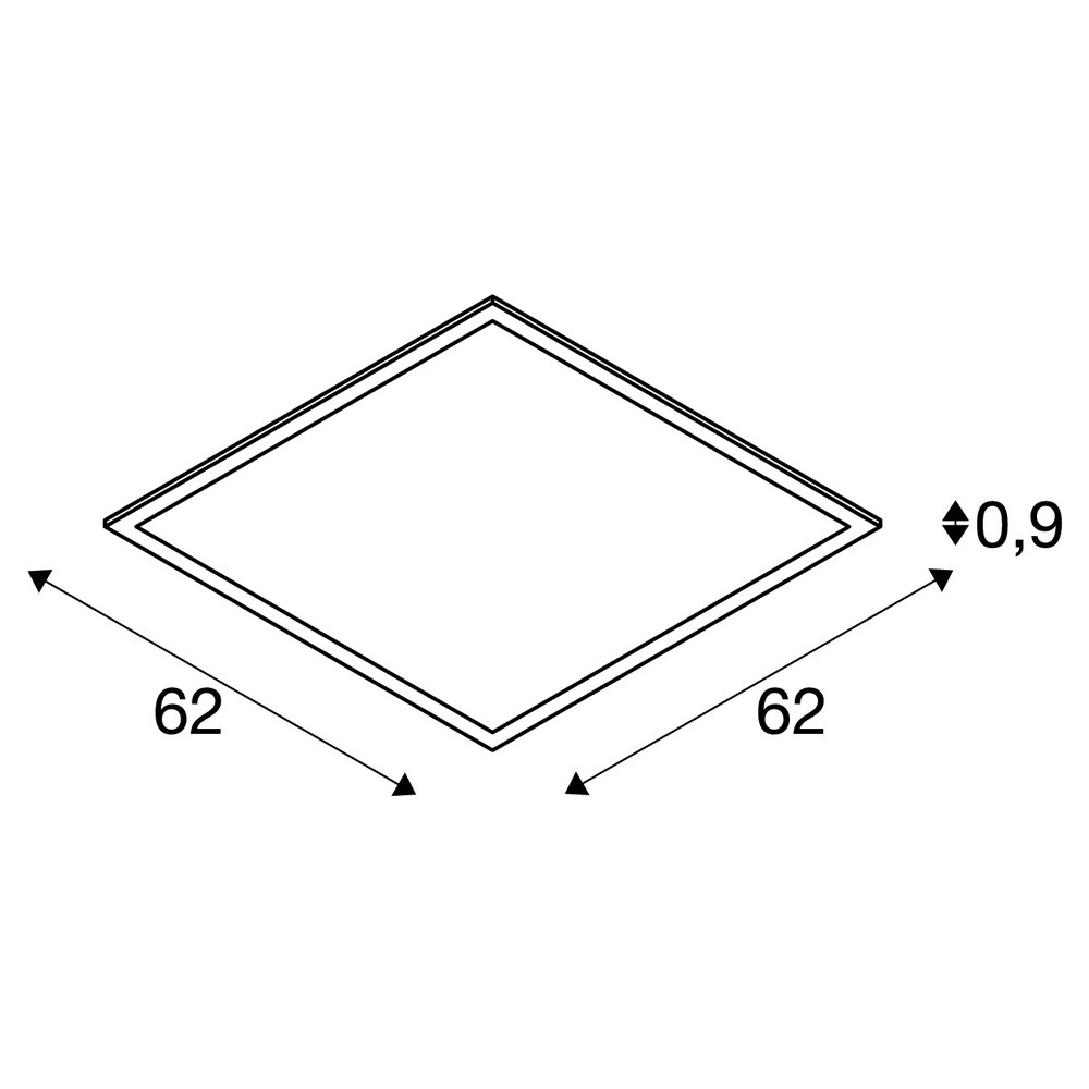 SLV ELEKTRONIK GMBH LED PANEL 620x620mm 3000K UGR<19 weiß Pic_5
