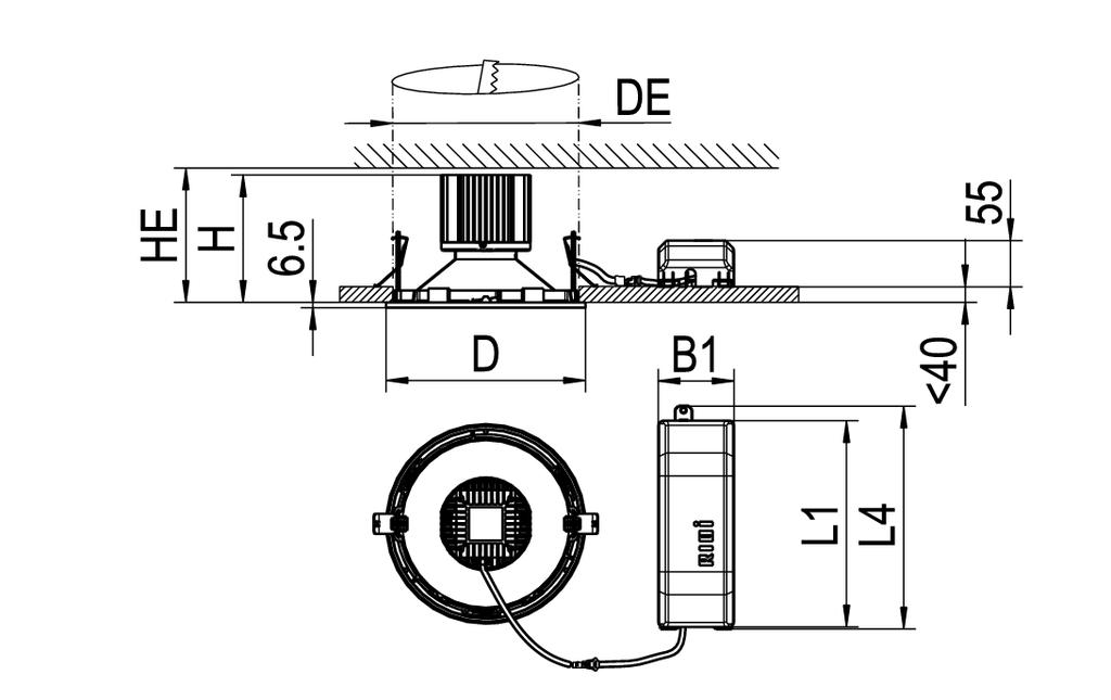 RIDI LEUCHTEN GMBH EDLR 235/2000-830 W-DALI Pic_1