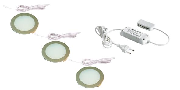 Hera, Enger 3er Set FR 68-LED 4W ww edelstahloptik + LED24/15W Pic_2
