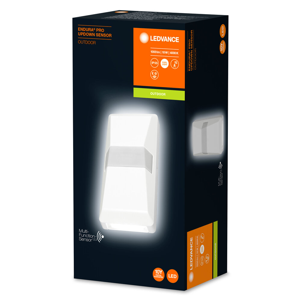 Ledvance ENDURA PRO UpDown Sensor 10W 4000K IP55 White Pic_1