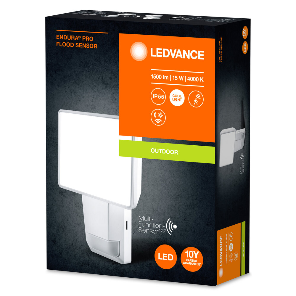 Ledvance ENDURA PRO Flood Sensor 15W 4000K IP55 White Pic_2
