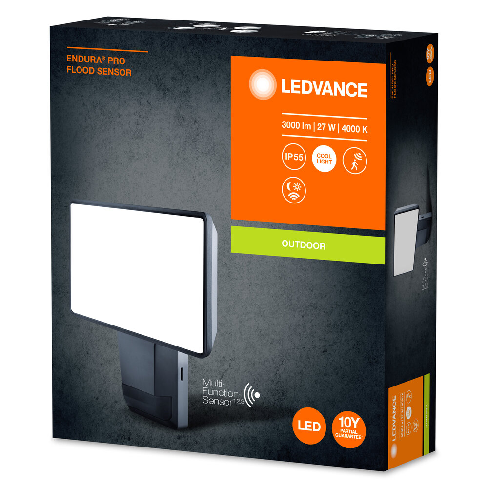 Ledvance ENDURA PRO Flood Sensor 27W 4000K IP55 Dark Gray Pic_2