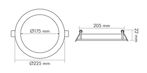 Nobile Licht LED Panel Flat 190 R DTW 350mA Pic_2
