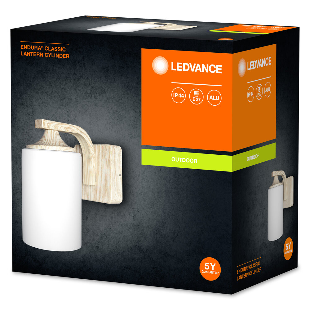 Ledvance ENDURA Classic Lantern Cylinder E27 Wood Pic_2