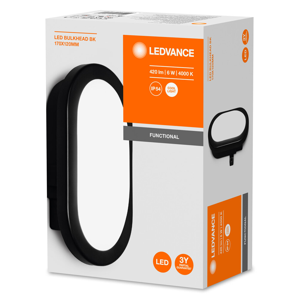 Ledvance LED Bulkhead 6W 4000K BK Pic_1