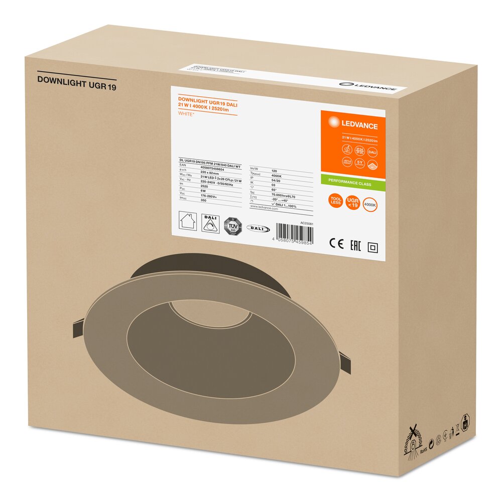 Ledvance DL UGR19 PFM DN195 21 W 840 WT IP54 DALI Pic_4