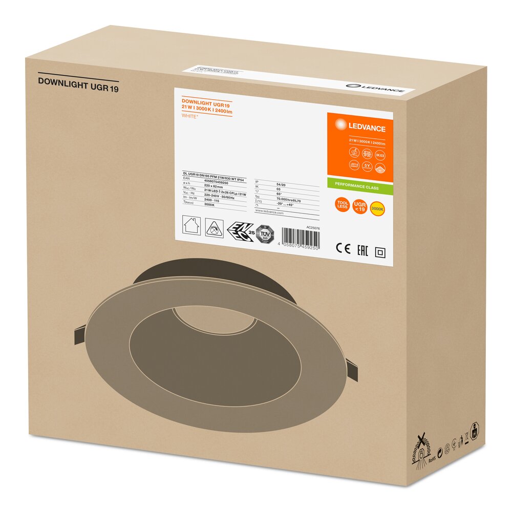 LEDVANCE GMBH DL UGR19 PFM DN195 21 W 830 WT IP54 Pic_3