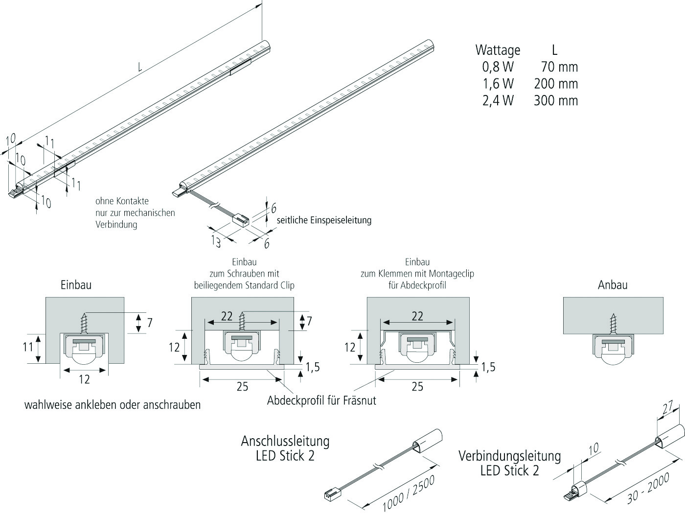 Hera, Enger LED Stick 2 300mm 36 LED 2,4W ww Pic_2