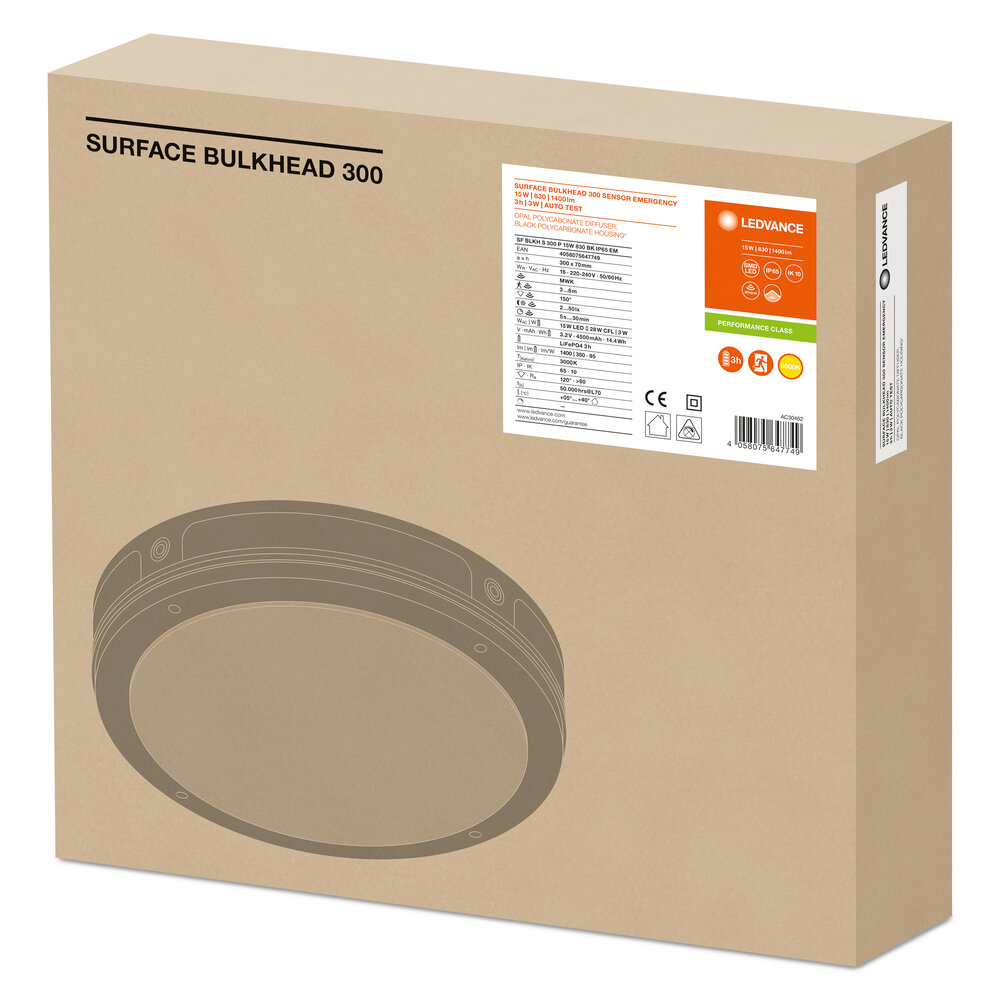 LEDVANCE GMBH SF BLKH S 300 P EM 15W 830 BK IP65 Pic_2