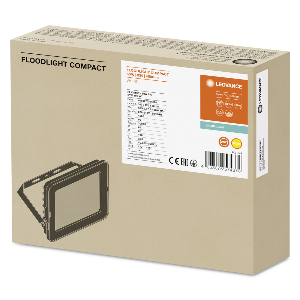 Ledvance FL COMP V 50W 830 SYM 100 WT Pic_2