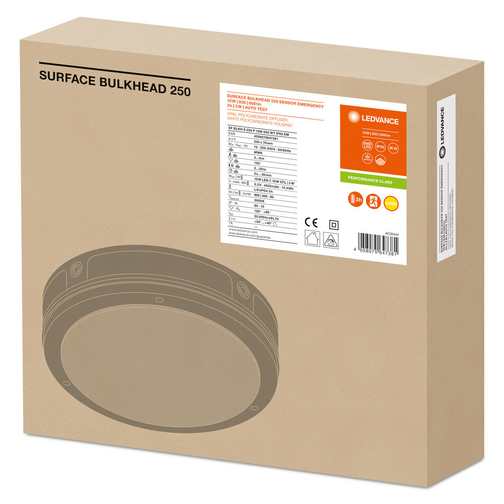 LEDVANCE GMBH SF BLKH S 250 P EM 10W 830 WT IP65 Pic_2