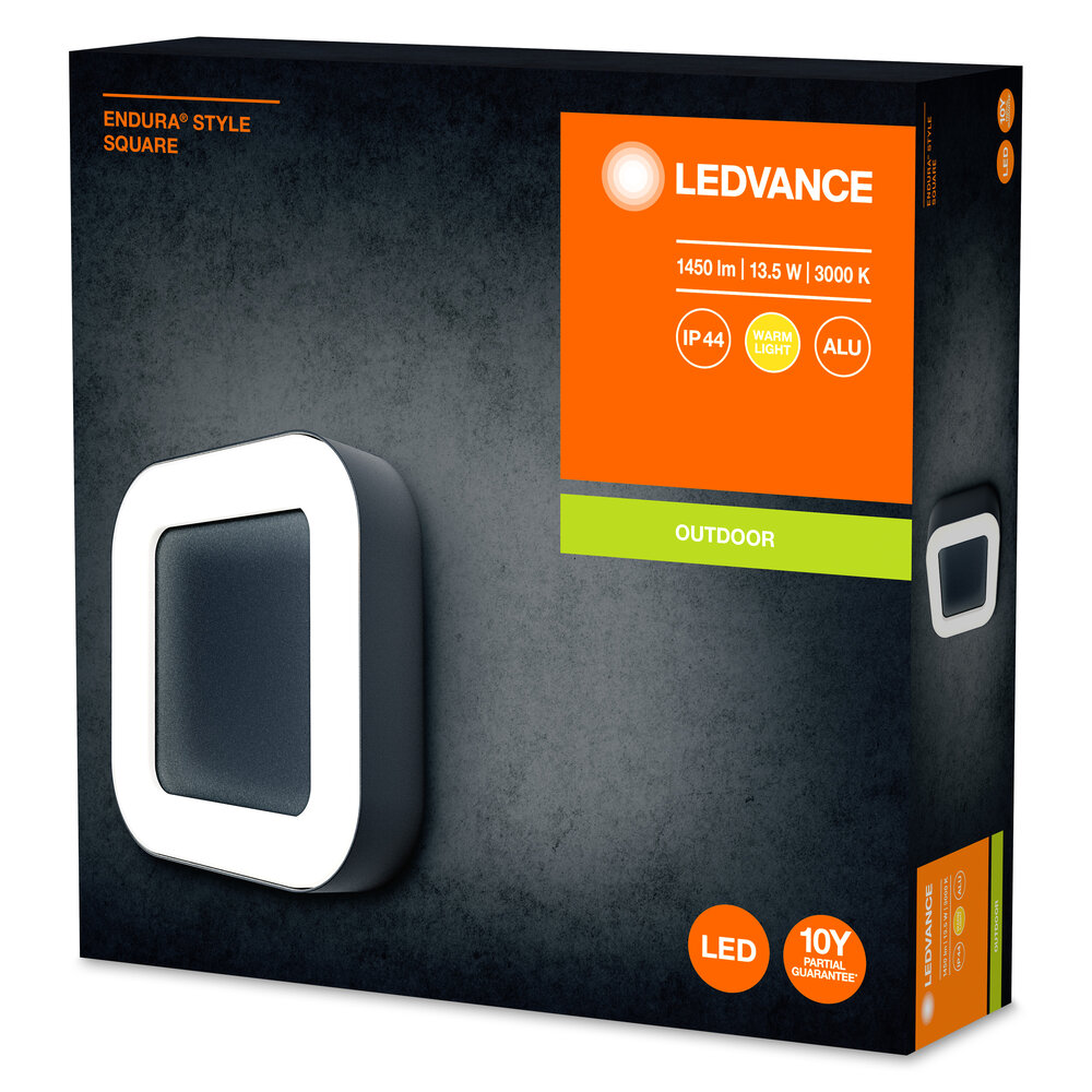 Ledvance ENDURA Style Square 13.5W Dark Gray Pic_1
