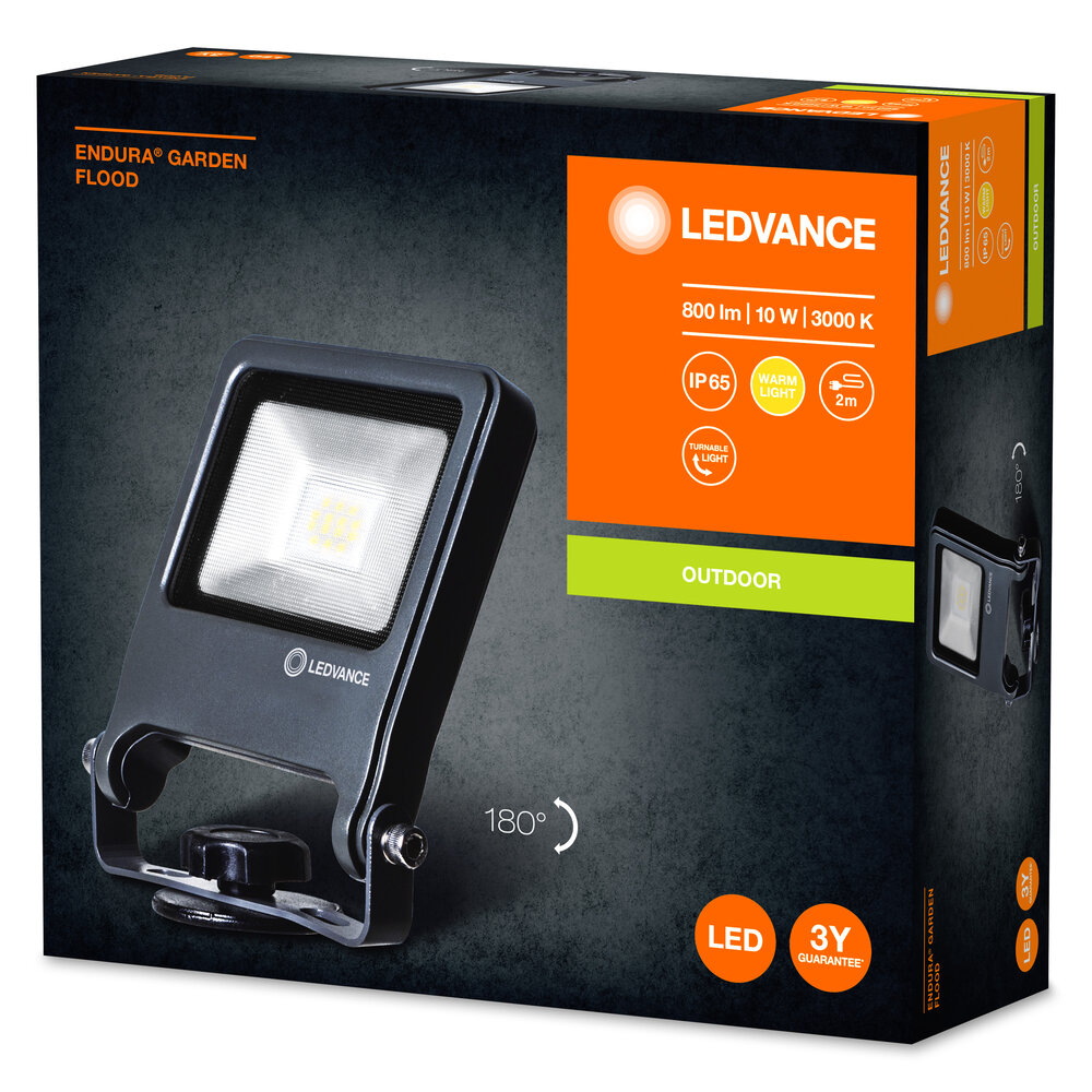 LEDVANCE GMBH ENDURA Garden Flood Spike 10W 3000K Pic_1