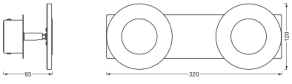 Ledvance SMART+ Wifi Orbis Wall Wave IP44 320mm TW Pic_1