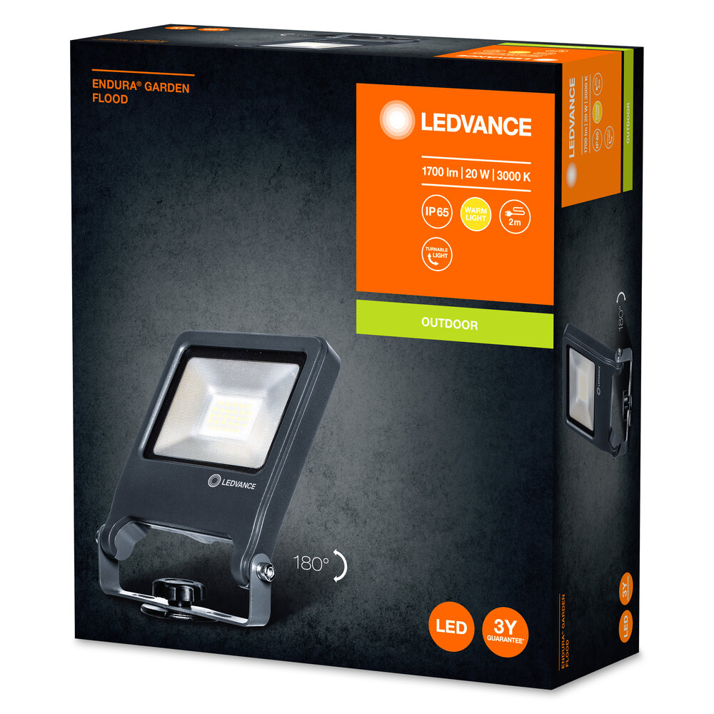 LEDVANCE GMBH ENDURA Garden Flood Spike 20W 3000K Pic_2