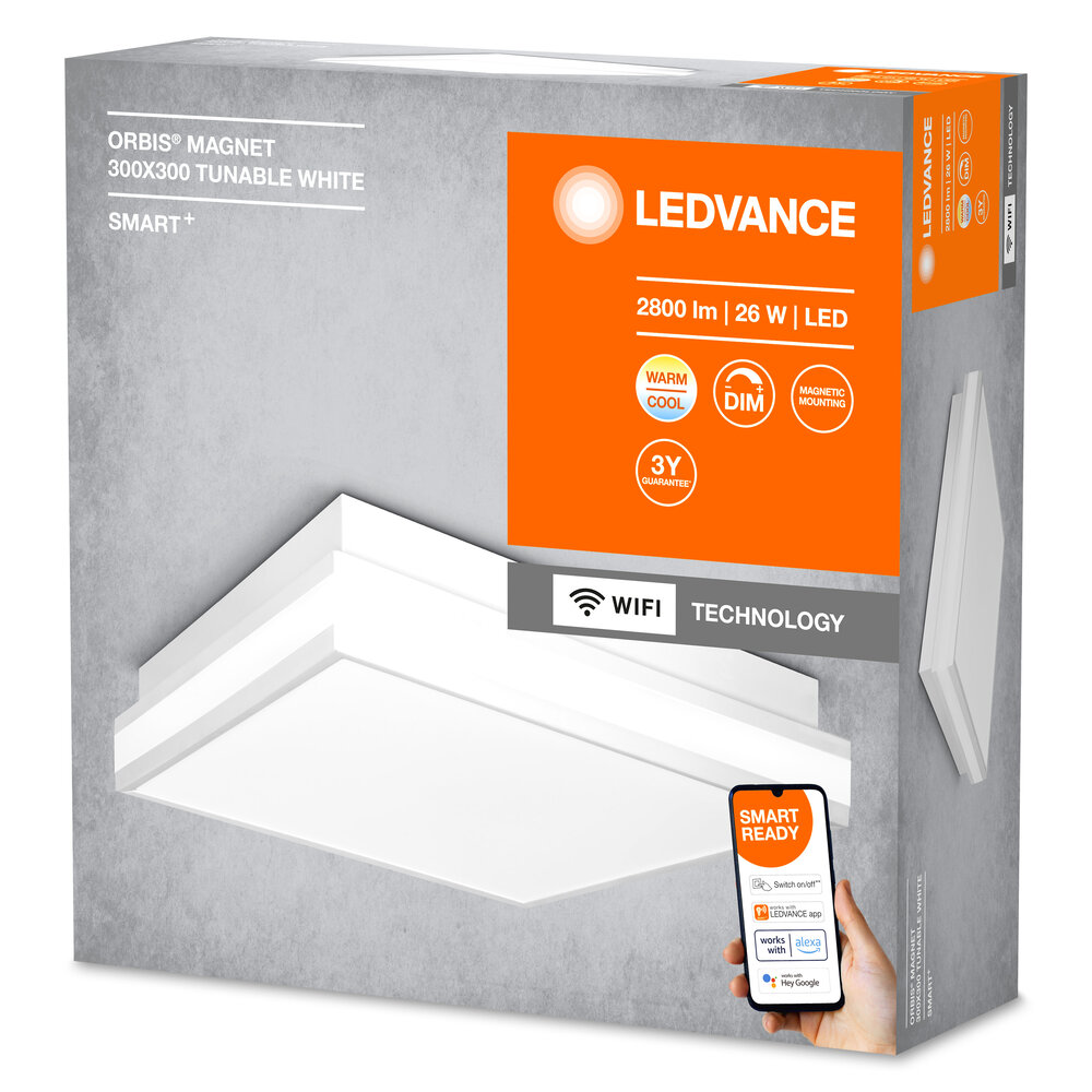 Ledvance SMART+ Wifi Orbis Magnet White 300x300mm TW Pic_2