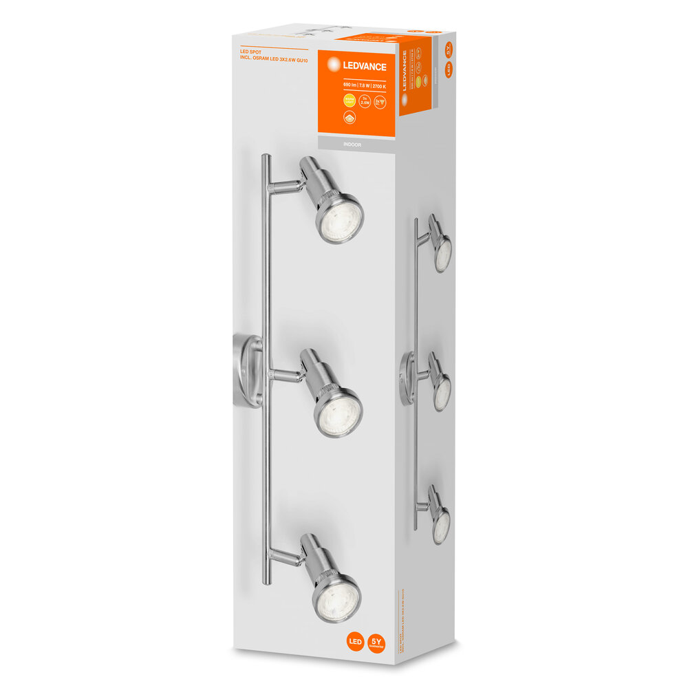 LEDVANCE GMBH LED Spot GU10 3 x 2.6W 2700K Pic_1