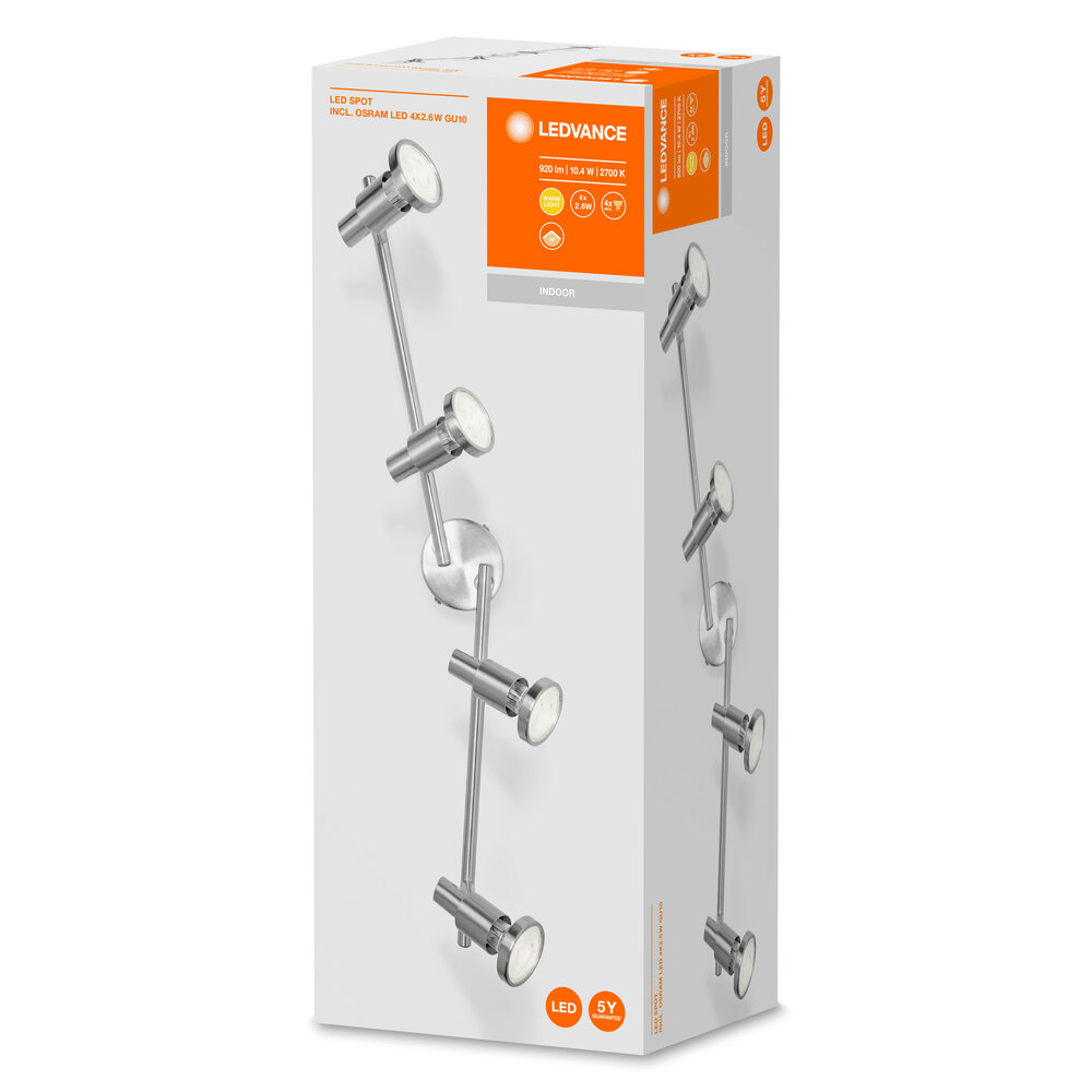 Ledvance LED Spot GU10 4 x 2.6W 2700K Pic_1