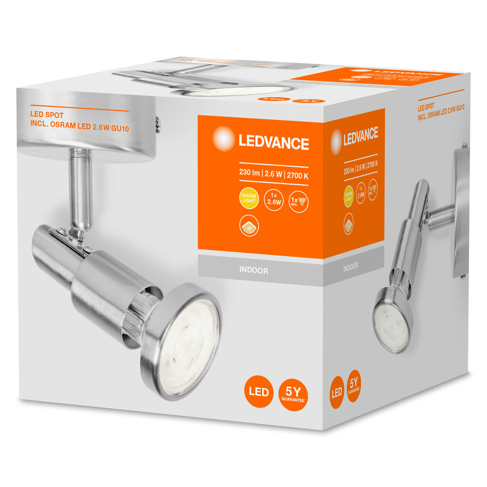 Ledvance LED Spot GU10 2.6W 2700K Pic_1