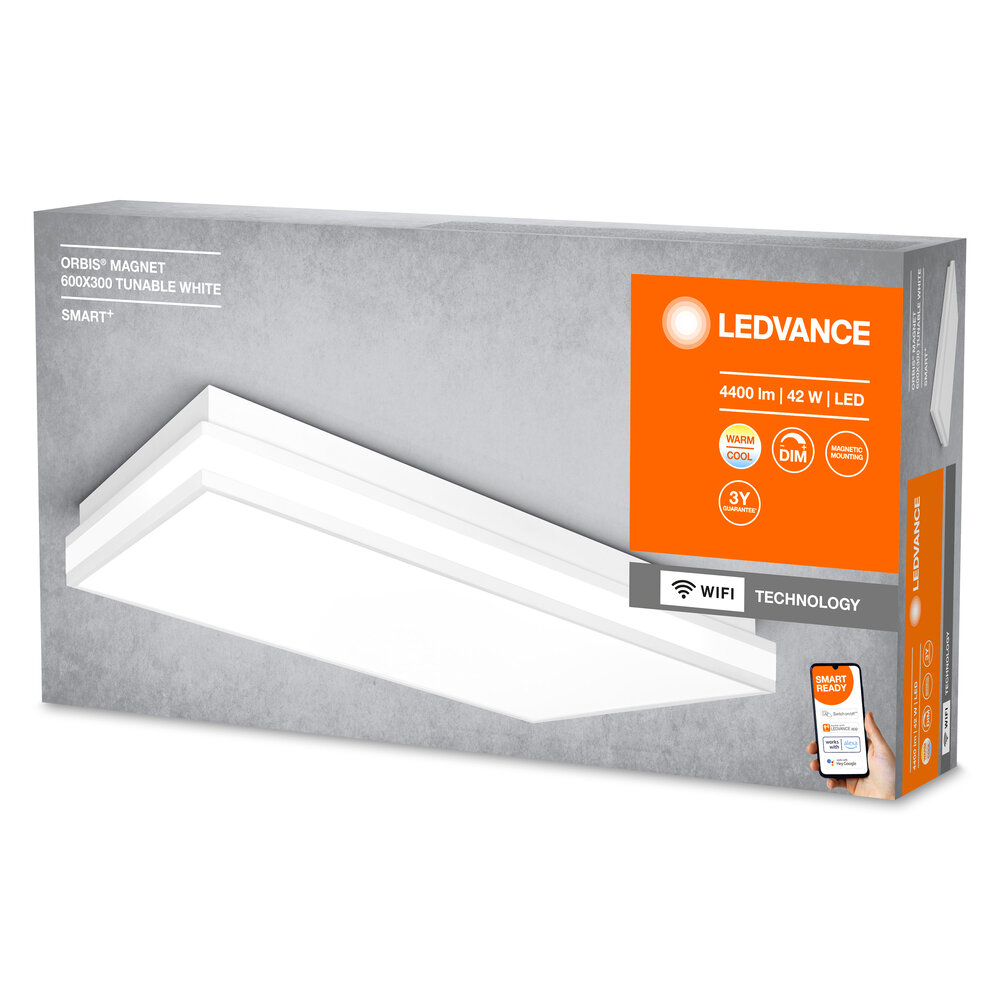 Ledvance SMART+ Wifi Orbis Magnet White 600x300mm TW Pic_2