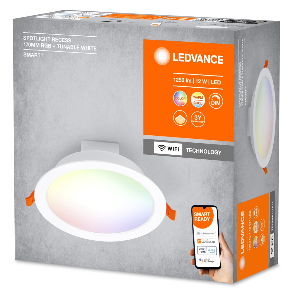 Ledvance SMART+ Wifi Spotlight Recess 170mm 110 ° RGB + TW Pic_2