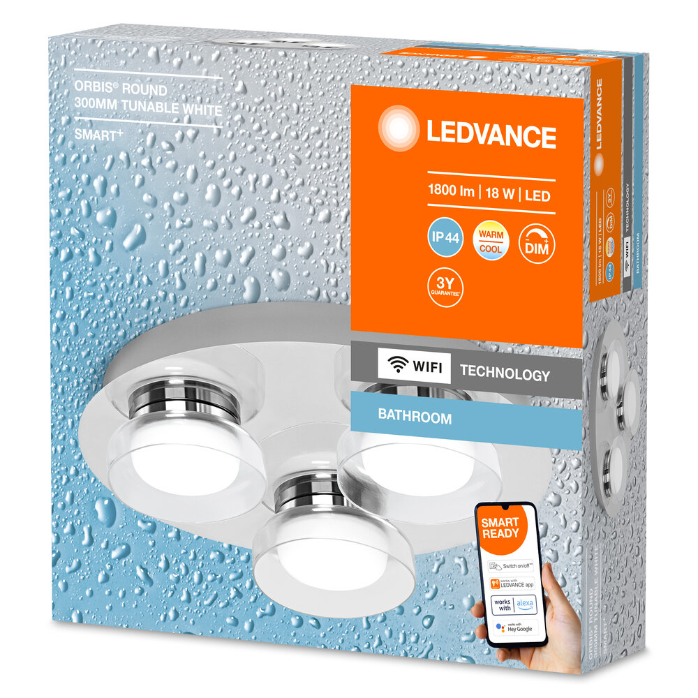 Ledvance SMART+ Wifi Orbis Wall Round IP44 300mm TW Pic_1