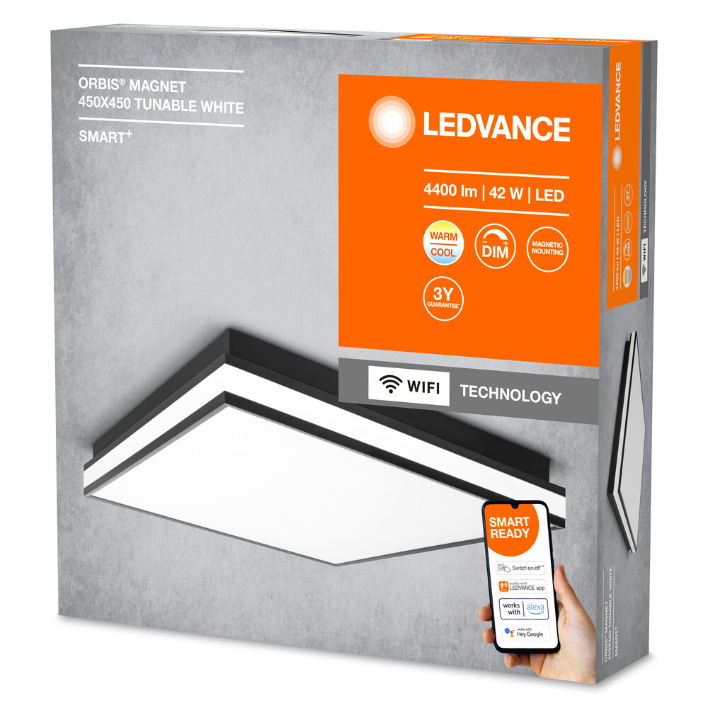 Ledvance SMART+ Wifi Orbis Magnet Black 450x450mm TW Pic_2