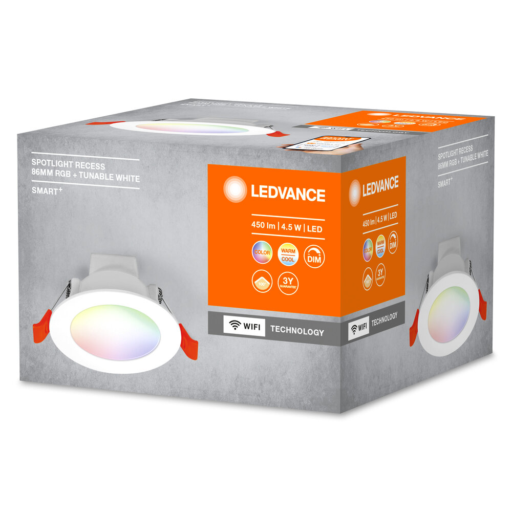Ledvance SMART+ Wifi Spotlight Recess 86mm 110° RGB + TW Pic_2