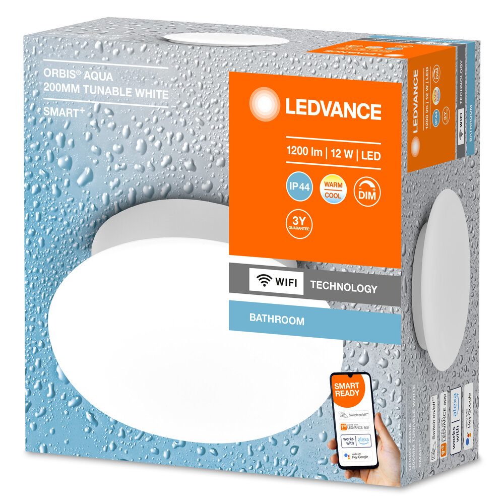 Ledvance SMART+ Wifi Orbis Wall Aqua IP44 Round 200mm TW Pic_1